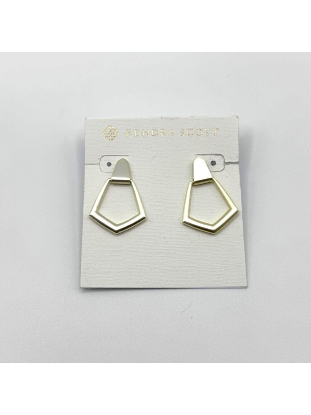 Kendra Scott Gold Plated Geometric Hoop Earrings